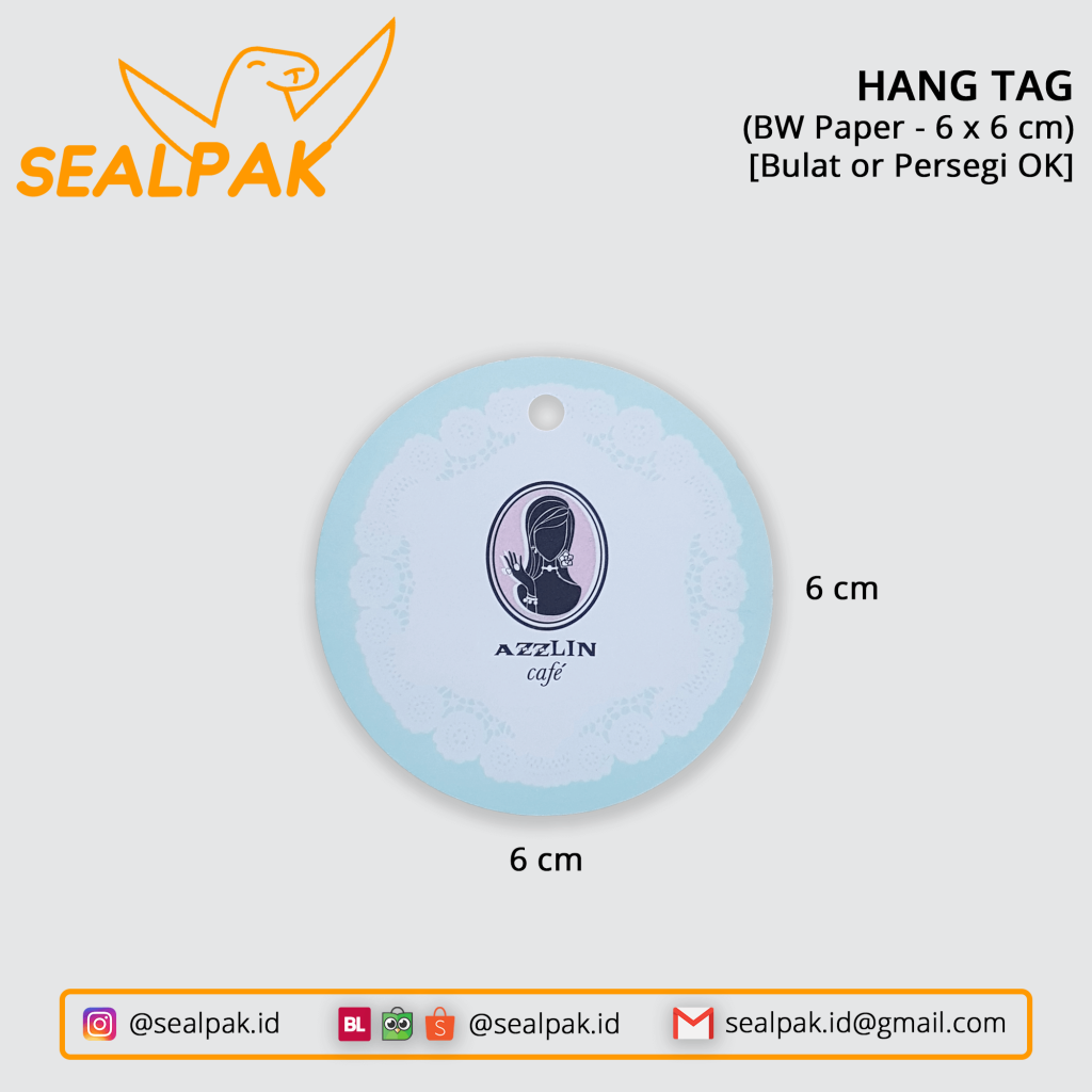 Cetak Hang Tag Custom Diwprinting X Sealpak Id