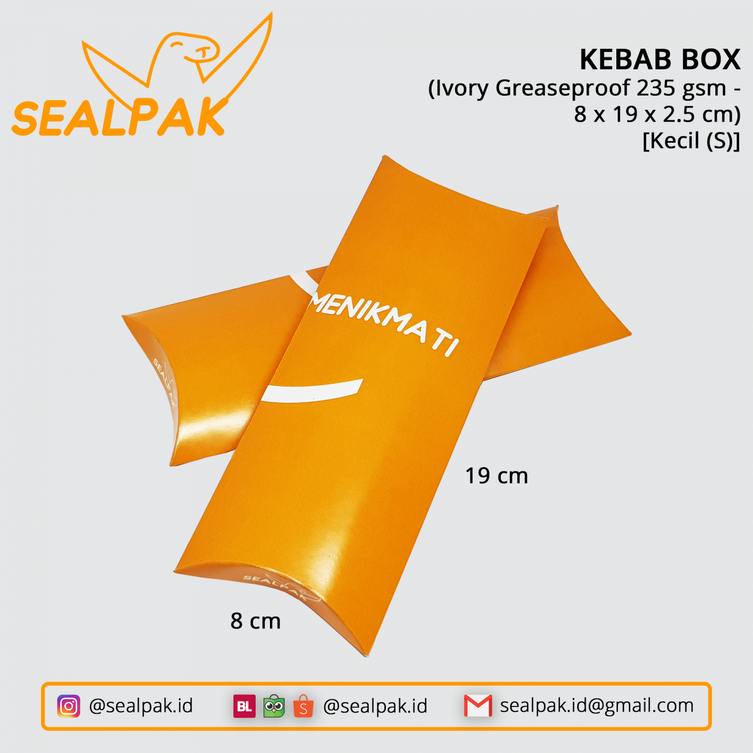 Cetak Kebab Box Custom DIWPRINTING x SEALPAK.ID