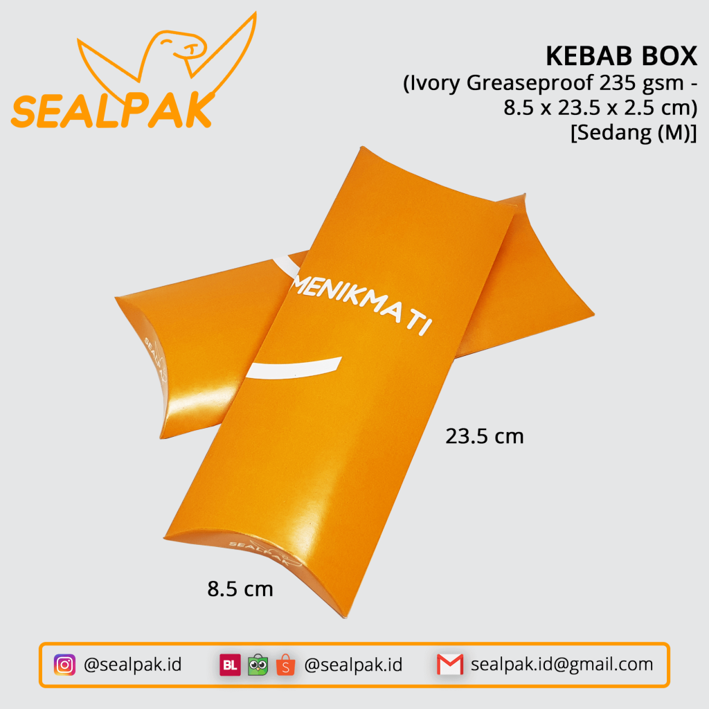 Cetak Kebab Box Custom DIWPRINTING x SEALPAK.ID